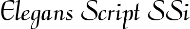 Elegans Script SSi font - ElegansScriptSSi.ttf