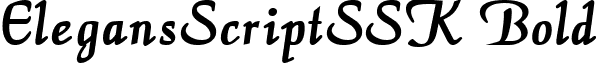 ElegansScriptSSK Bold font - elegansscriptsskbold.ttf