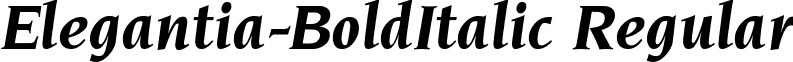 Elegantia-BoldItalic Regular font - CWELEGNC.ttf