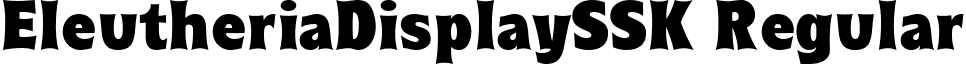 EleutheriaDisplaySSK Regular font - ELEUDS.ttf