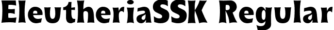 EleutheriaSSK Regular font - EleutheriaSSK.ttf