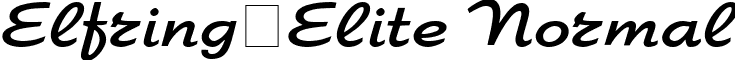 Elfring-Elite Normal font - ElfringEliteNormal.ttf