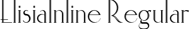 ElisiaInline Regular font - ElisiaInline Regular.ttf