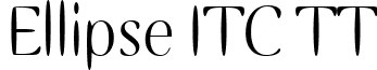 Ellipse ITC TT font - ELIPS.ttf