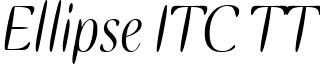 Ellipse ITC TT font - ELIPSIT.ttf