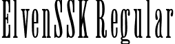 ElvenSSK Regular font - ElvenSSK.ttf