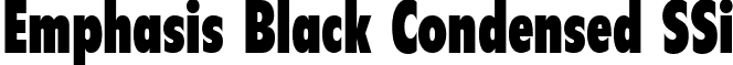 Emphasis Black Condensed SSi font - EmphasisBlackCondensedSSiBlackCondensed.ttf