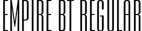 Empire BT Regular font - EmpireRg.ttf
