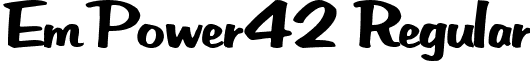 EmPower42 Regular font - EmPower42Regular.ttf