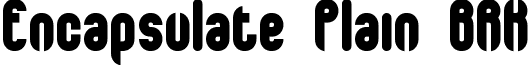 Encapsulate Plain BRK font - encappln.ttf