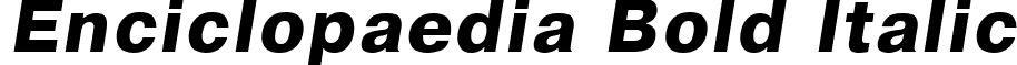 Enciclopaedia Bold Italic font - ENCYCBIT.ttf