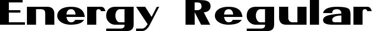 Energy Regular font - EnergyRegular.ttf