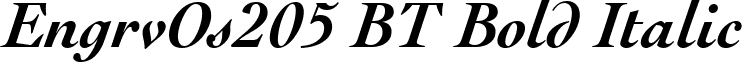 EngrvOs205 BT Bold Italic font - tt1173m_.ttf