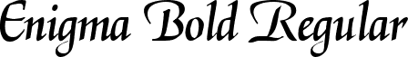 Enigma Bold Regular font - EnigmaBold.ttf