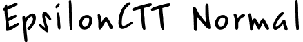 EpsilonCTT Normal font - EPSIL.ttf