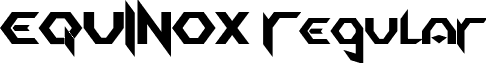 EQUINOX Regular font - EQUINOX.ttf