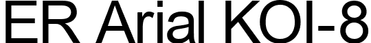 ER Arial KOI-8 font - ERARIA_1.ttf