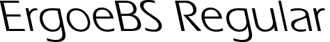 ErgoeBS Regular font - ErgoeBSRegular.ttf