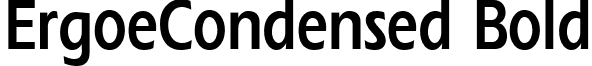 ErgoeCondensed Bold font - ErgoeCondensedBold.ttf