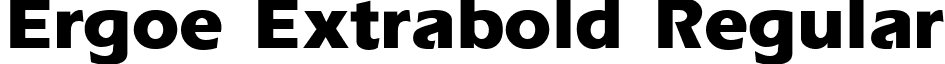 Ergoe Extrabold Regular font - ErgoeExtrabold.ttf