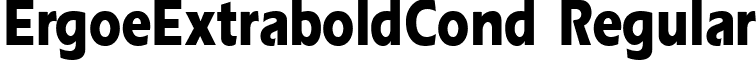 ErgoeExtraboldCond Regular font - ErgoeExtraboldCondRegular.ttf