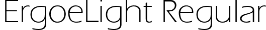 ErgoeLight Regular font - ErgoeLight.ttf