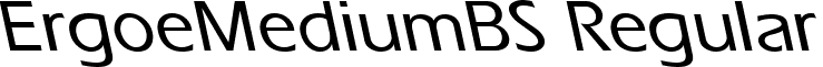 ErgoeMediumBS Regular font - ErgoeMediumBSRegular.ttf