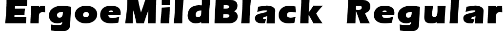 ErgoeMildBlack Regular font - ErgoeMildBlackRegular.ttf