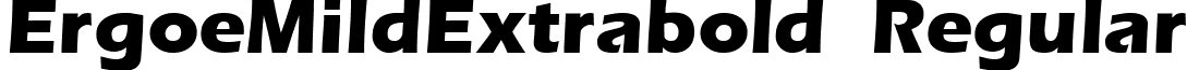 ErgoeMildExtrabold Regular font - ErgoeMildExtraboldRegular.ttf