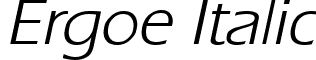 Ergoe Italic font - ErgoeItalic.ttf