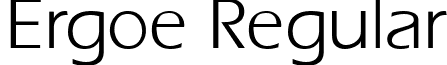 Ergoe Regular font - Ergoe.ttf