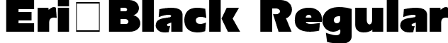 Eri-Black Regular font - ERIUL1.ttf