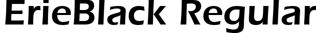 ErieBlack Regular font - ErieBlack.ttf