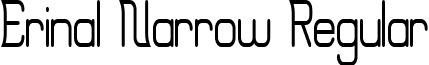 Erinal Narrow Regular font - ErinalNarrow.ttf