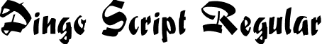 Dingo Script Regular font - DingoScript.ttf