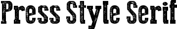 Press Style Serif font - Press Style Serif.ttf