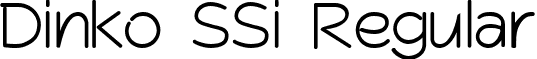 Dinko SSi Regular font - DinkoSSi.ttf