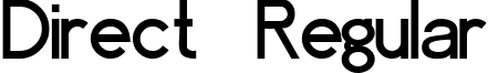 Direct Regular font - DIRECT.ttf