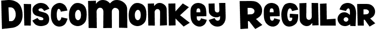 DiscoMonkey Regular font - DiscoMo.ttf