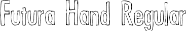 Futura Hand Regular font - FuturaHand.ttf