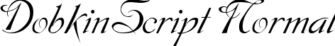 DobkinScript Normal font - DHISPLA.ttf