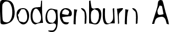 Dodgenburn A font - DODGE.ttf