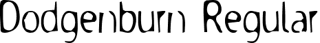 Dodgenburn Regular font - DODGENBU.TTF