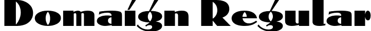 Domaign Regular font - Domaign.ttf