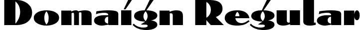 Domaign Regular font - DomaignRegular.ttf