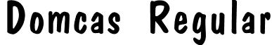 Domcas Regular font - DOMCAS.ttf