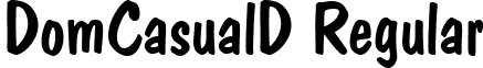 DomCasualD Regular font - DomCasualD.ttf