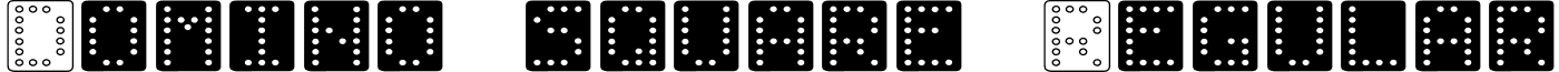 Domino square Regular font - Dom.ttf