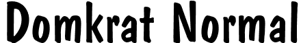 Domkrat Normal font - Domkrat Normal font.ttf