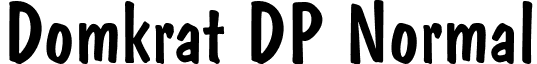 Domkrat DP Normal font - DomkratDPNormal.ttf